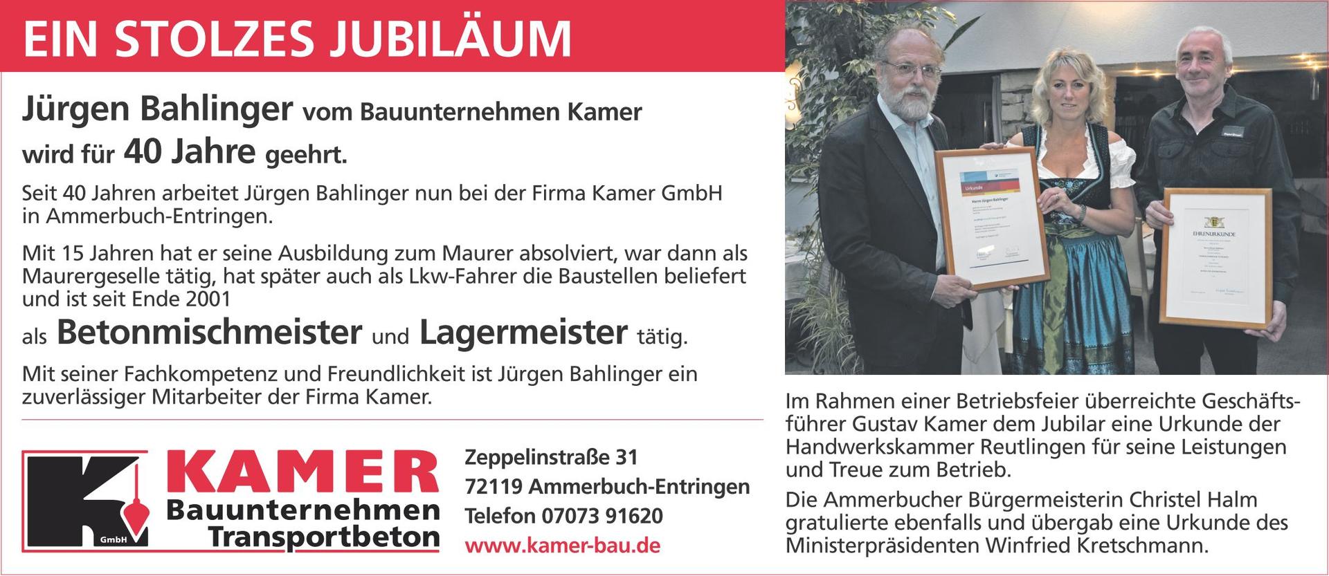 40 Jahre Betriebszugehörigkeit!