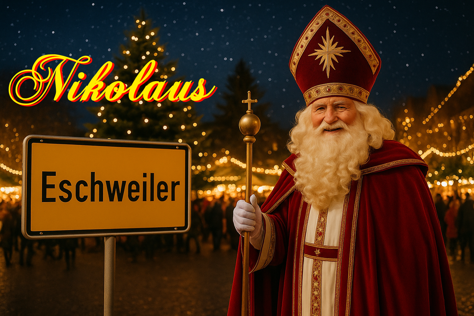 Nikolaus in Eschweiler buchen – Kindergarten, Seniorenheim, Firmenfeier, Weihnachtsmarkt & Privat >