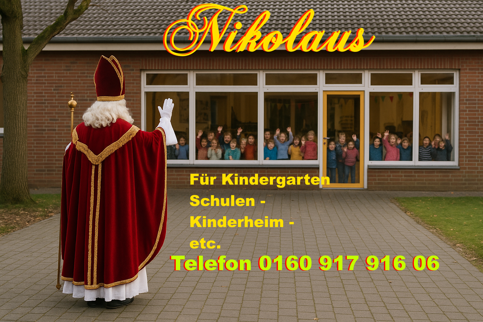 Nikolaus in Waldfeucht Haaren - Ideal für Kindergarten und Schule sowie Behinderten Einrichtungen und natürlich auch für Seniorenheim Events