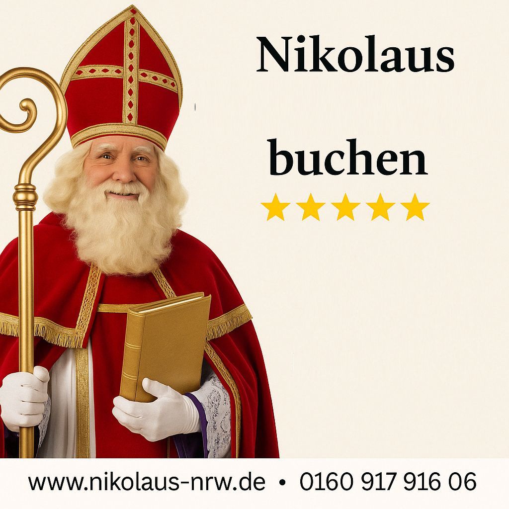 Nikolaus Aachen Düren Heinsberg - Für Firmen Feier und Private Events - Hier sofort buchen -