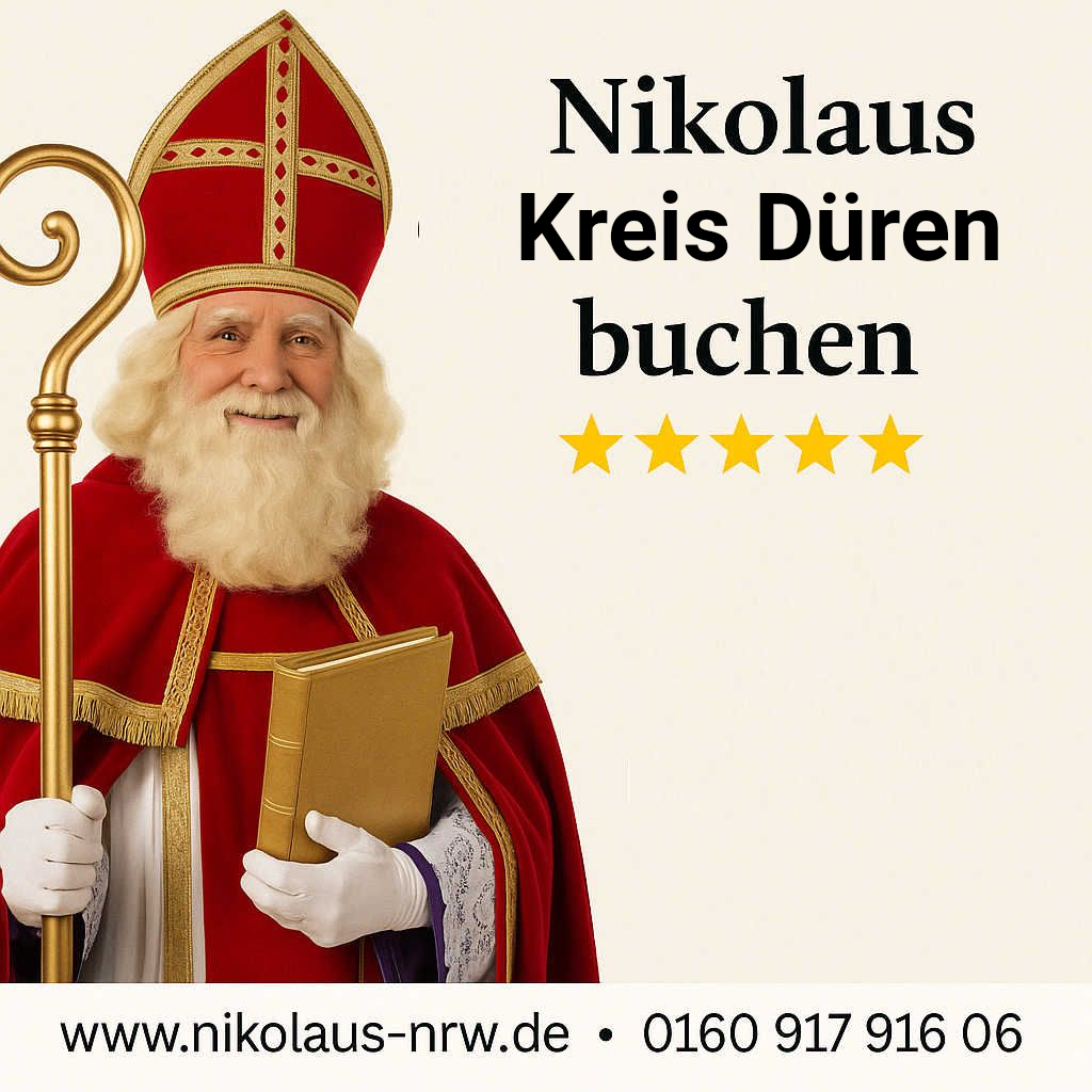 Nikolaus im Kreis Düren - Profi Nikolaus Bekannt aus TV und Rundfunk > Hier buchen
