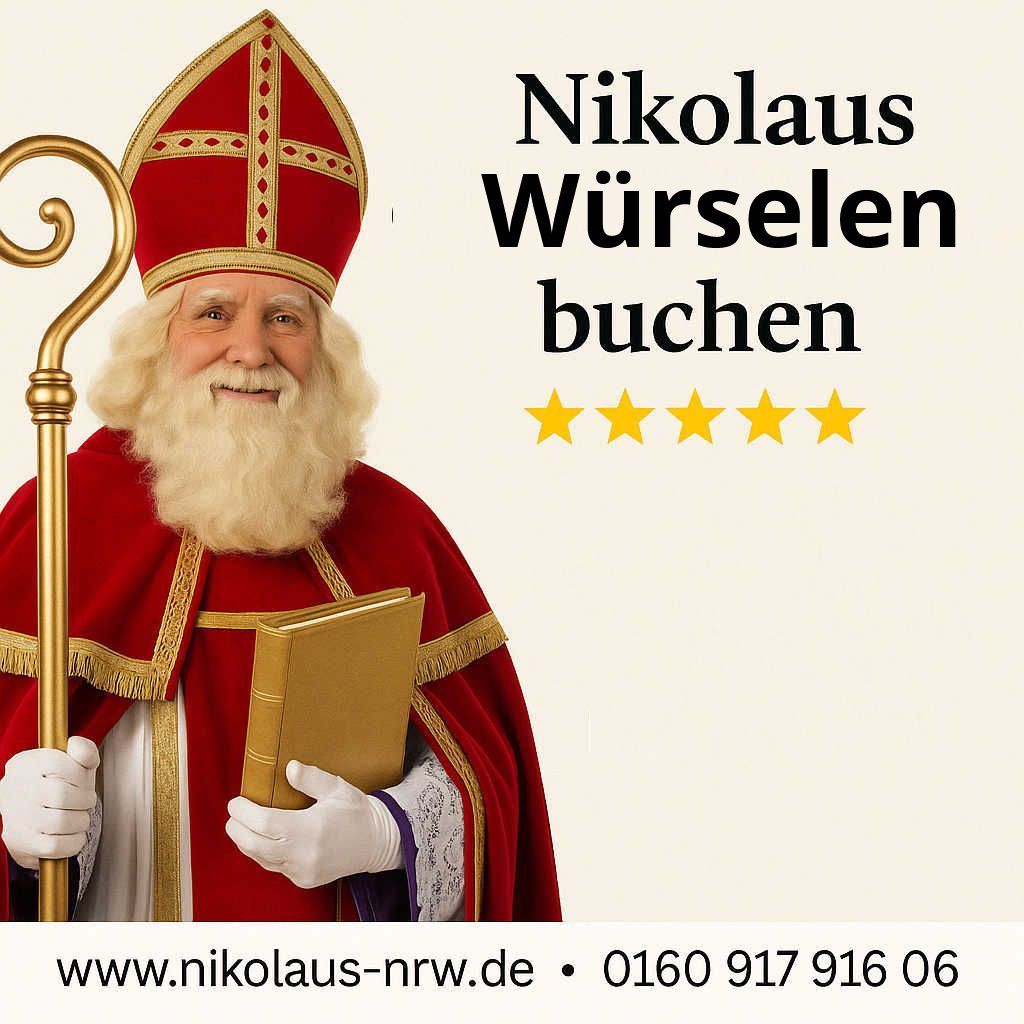 Nikolaus in Würselen buchen - hier zum Festpreis Nikolaus in Würselen buchen - hier zum Festpreis