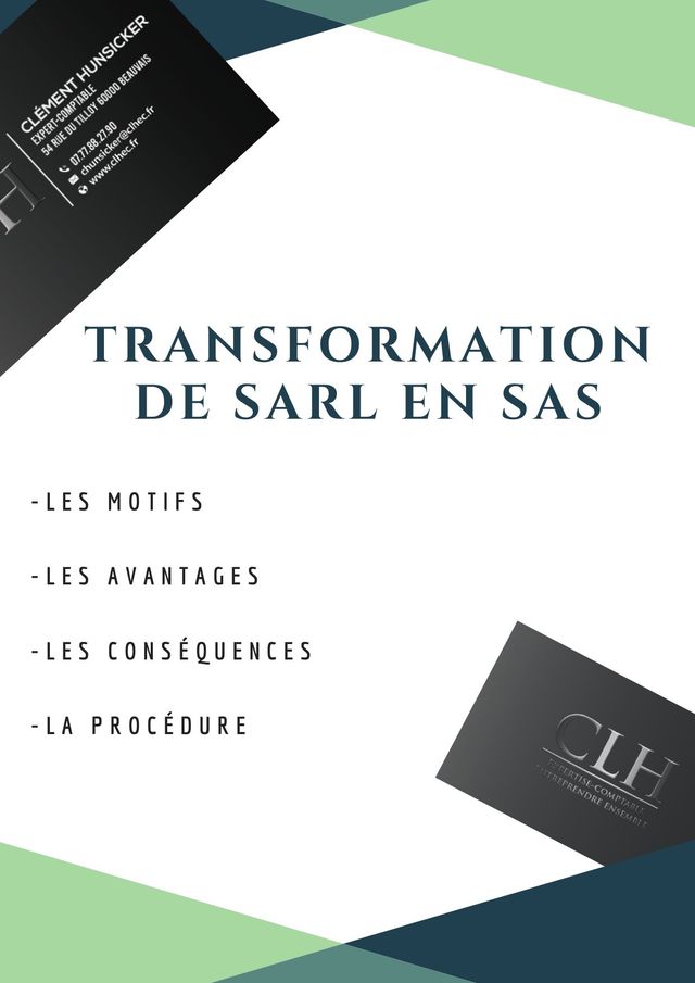 Motif transformation sarl en sas