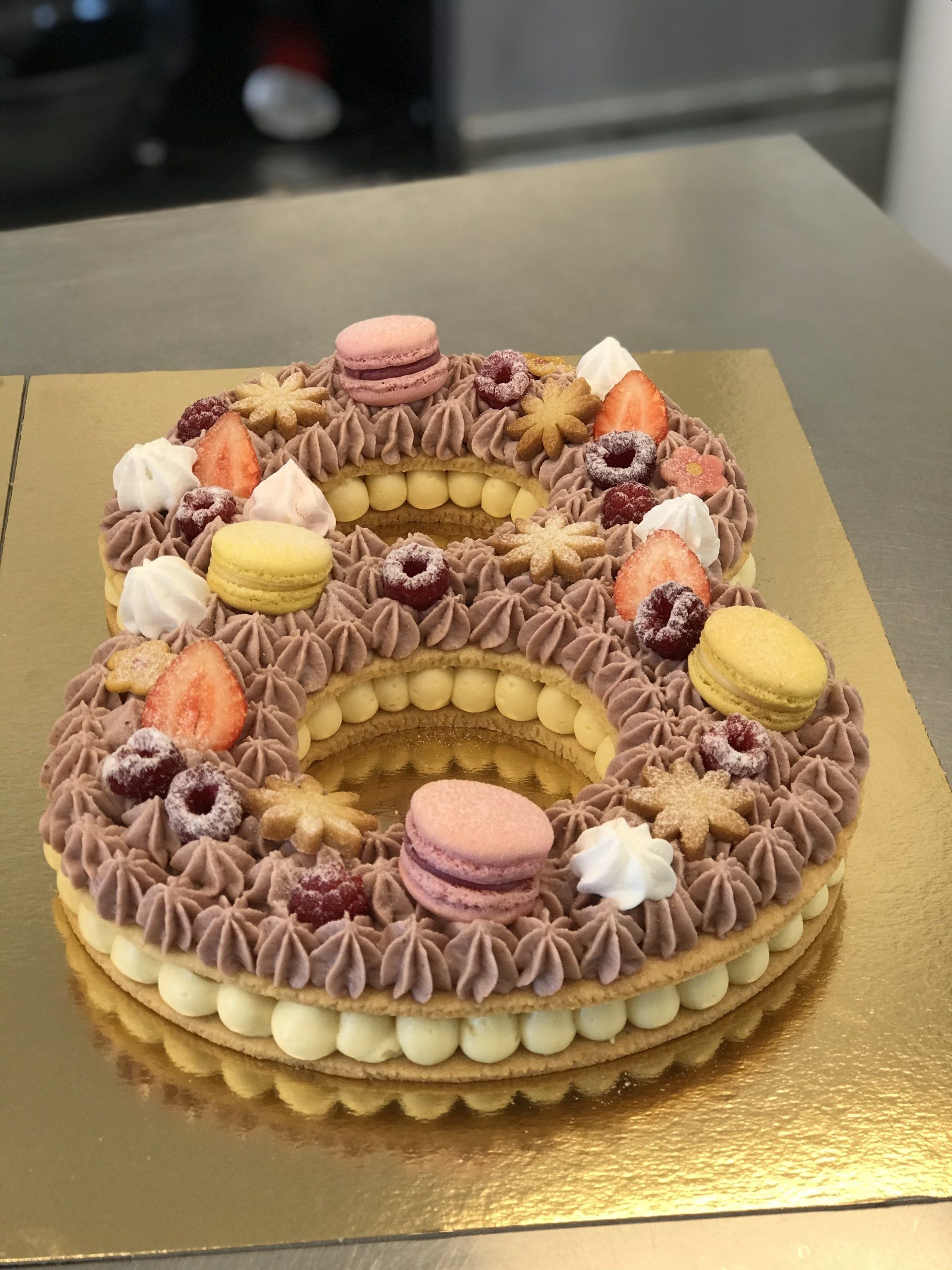 Le number cake Framboise