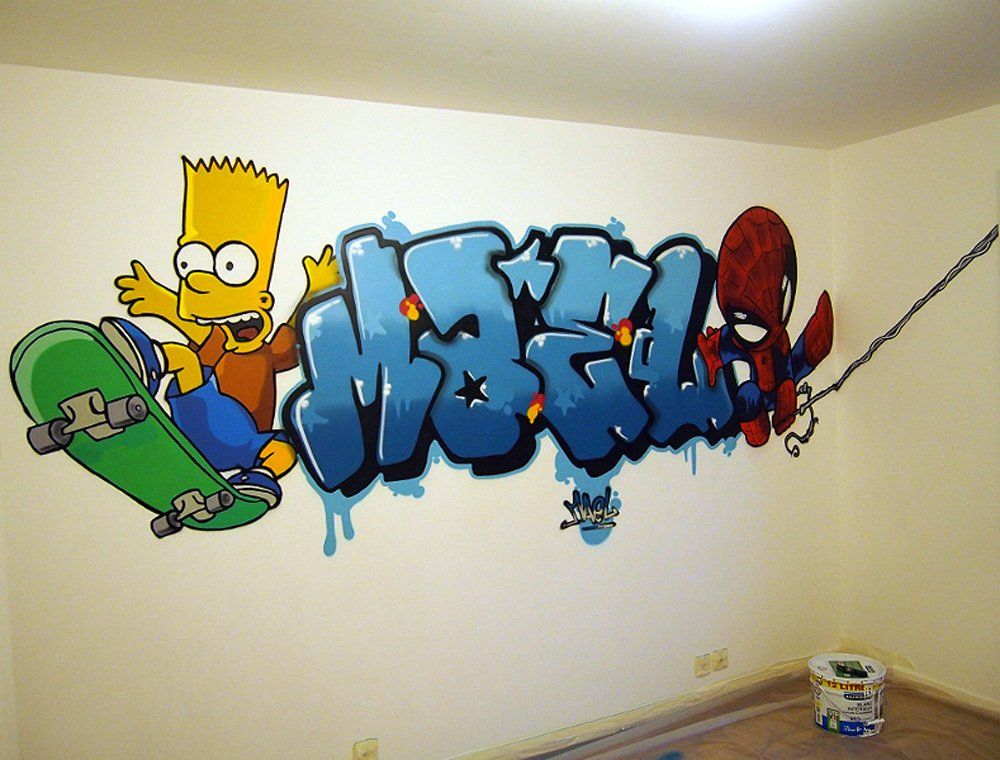 déco murale enfant les Simpson