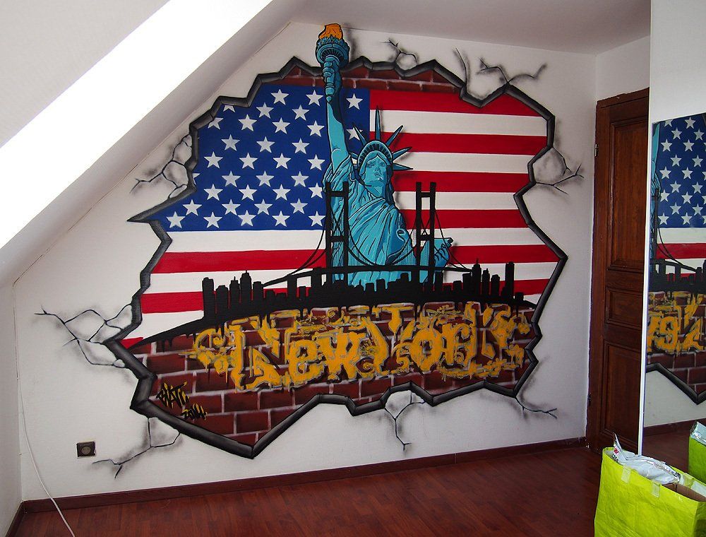 fresque murale New york