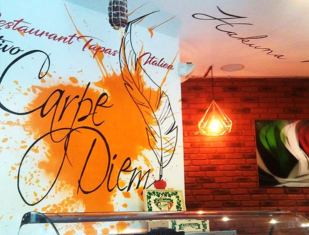 décoration mur restaurant