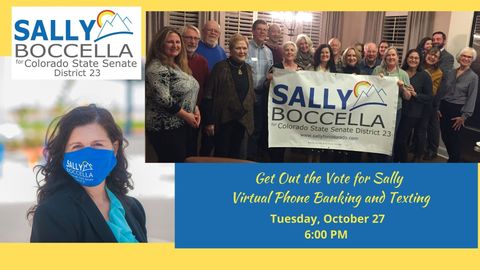 Get Out the Vote for Sally Virtual Phone Banking and Texting