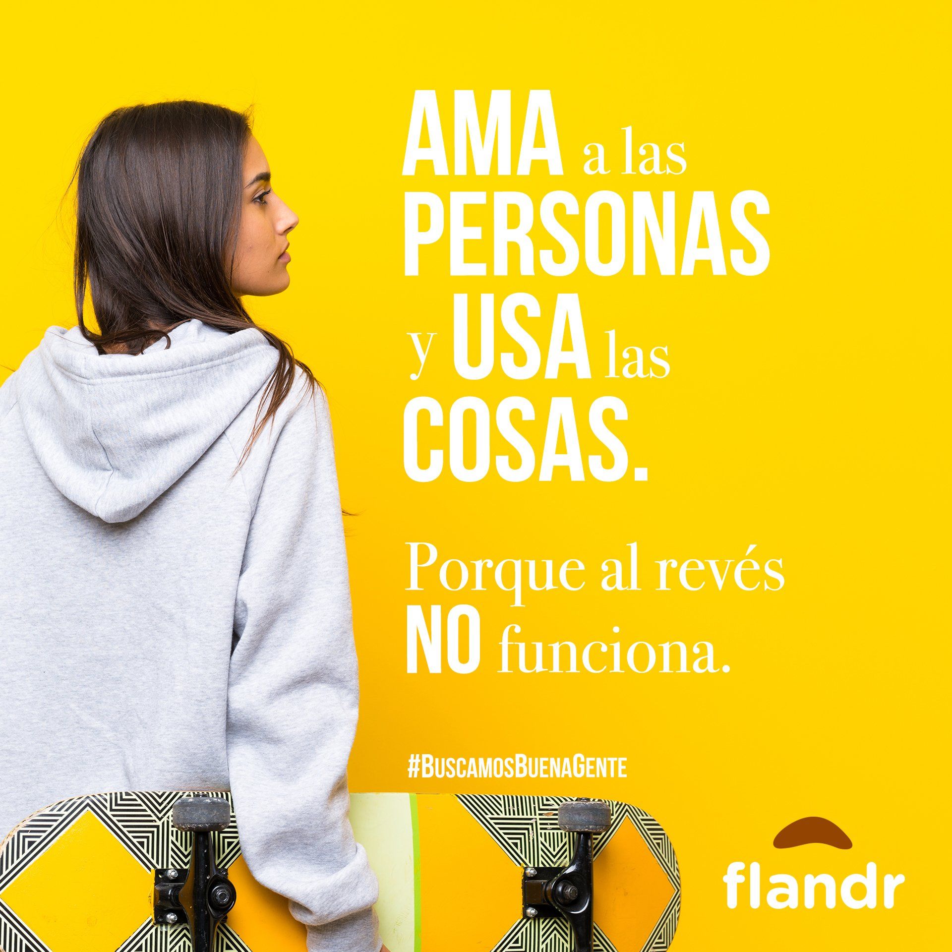 Mujer monopatín flandr