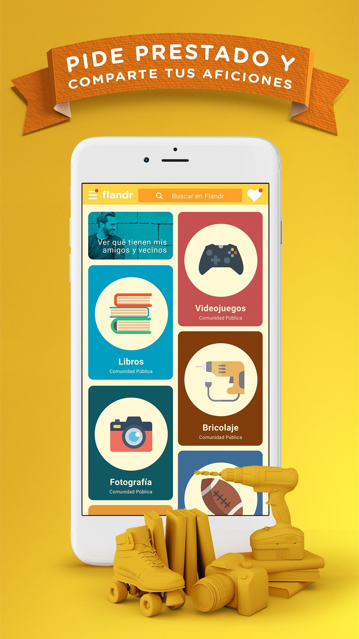 Teléfono app flandr
