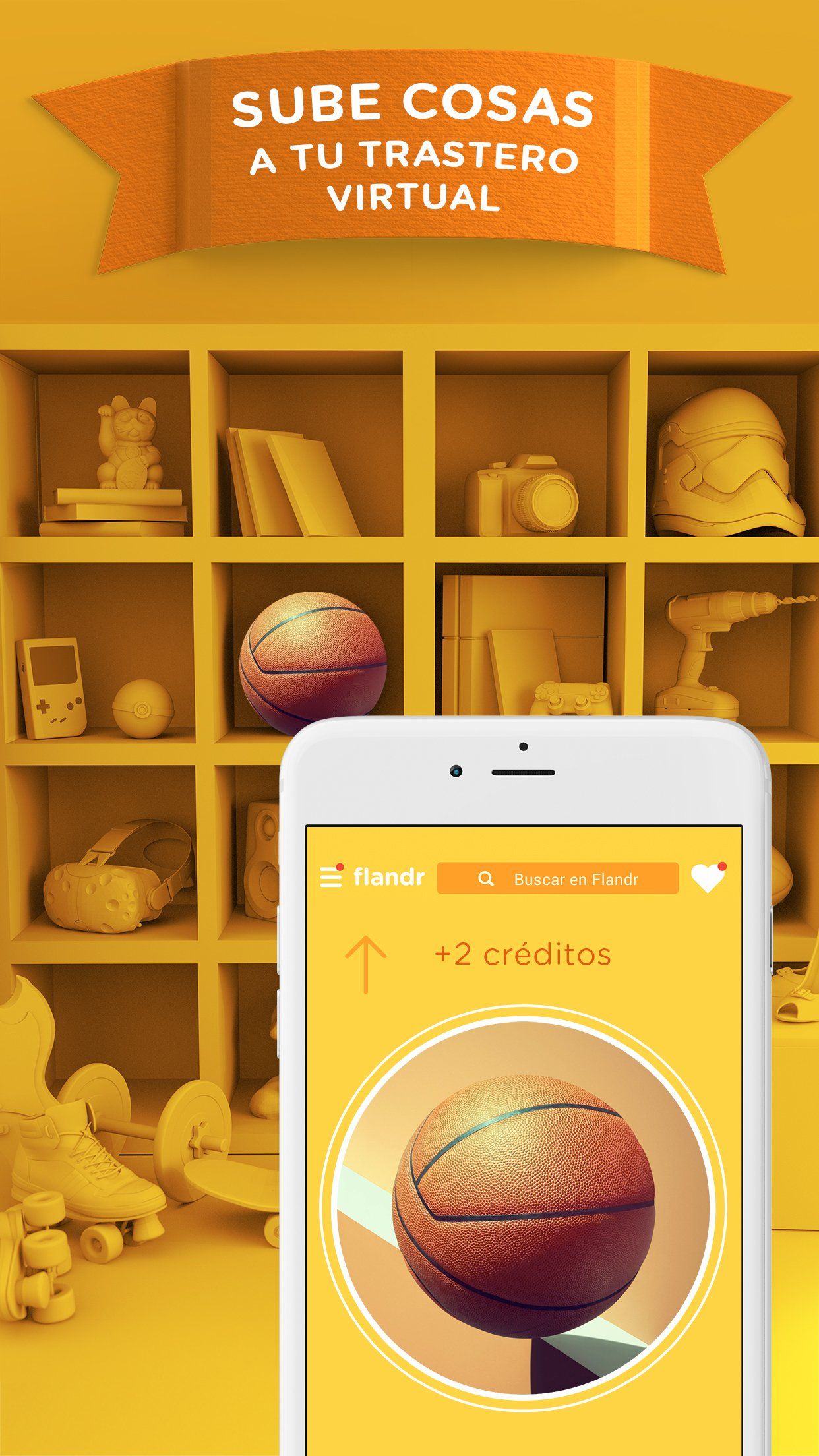 app flandr estantería objetos