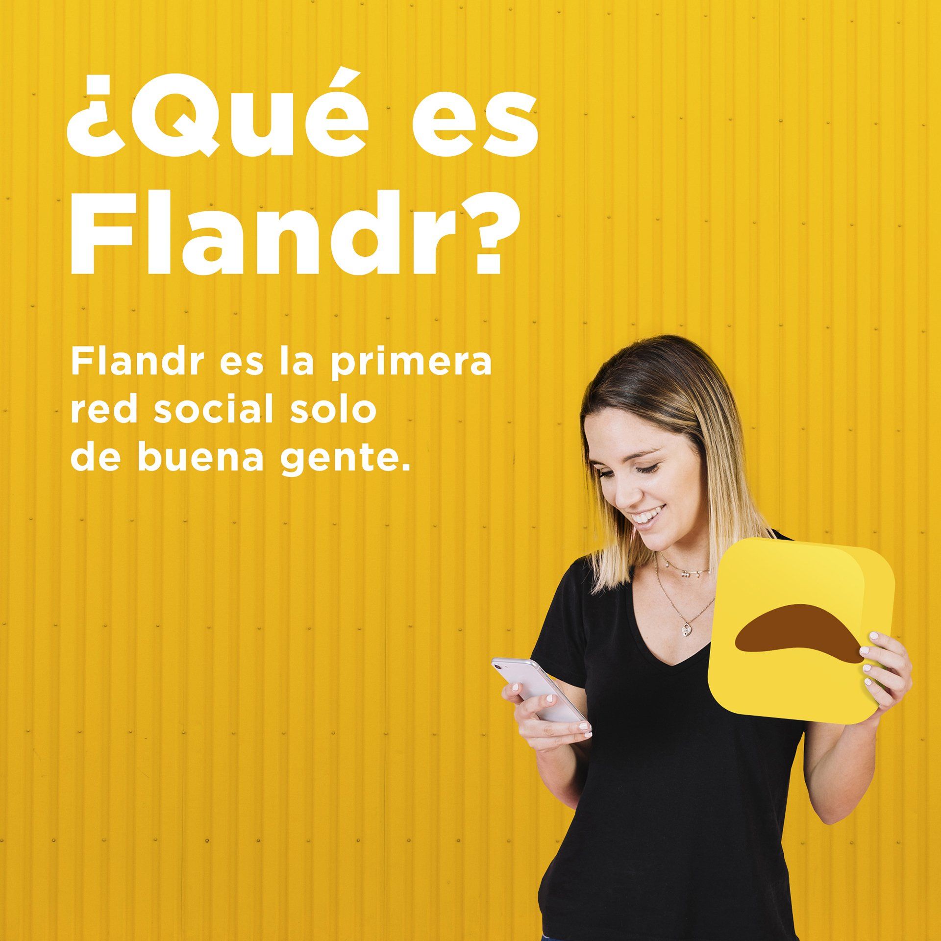 chica con icono de flandr