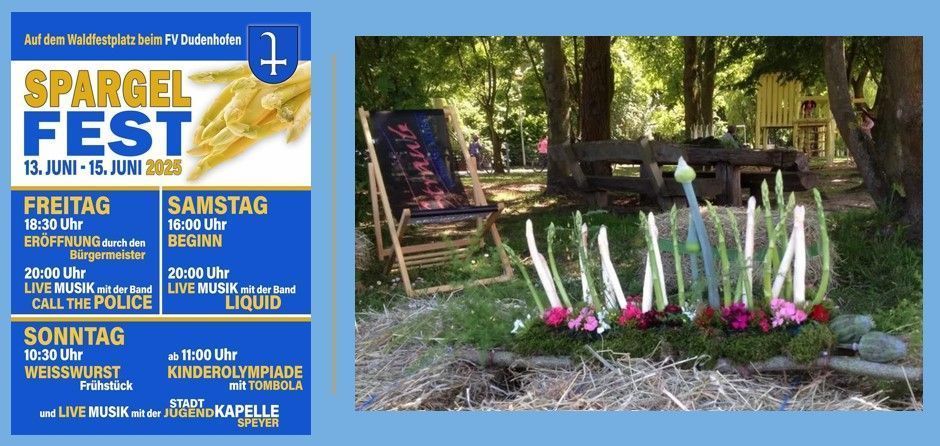Spargelfest Dudenhofen 2025 (cke.) Programmhinweis Spargelfest 2025