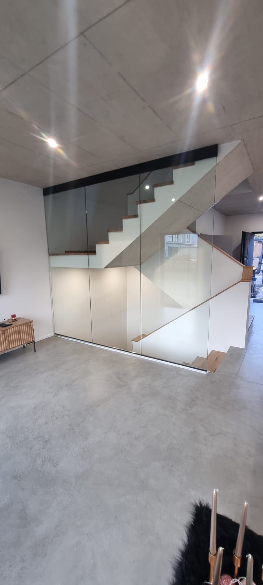 Vollglasgeländer SuhT Metalltechnik / Metallbau