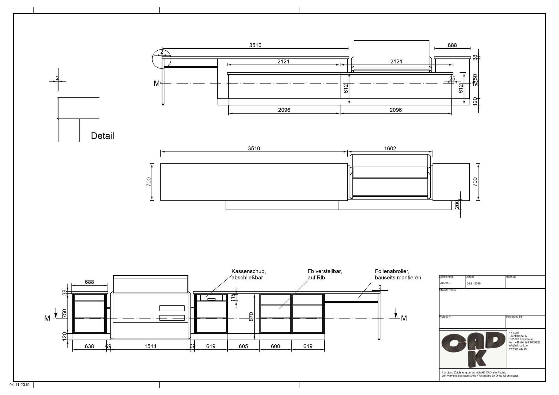 3D Planung, CAD, Arbeitsvorbereitung für Schreiner