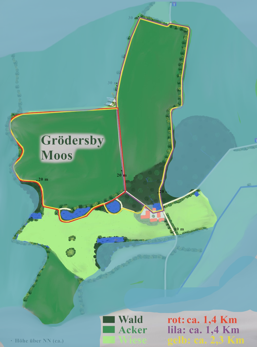 Karte vom Ferienhof Moos