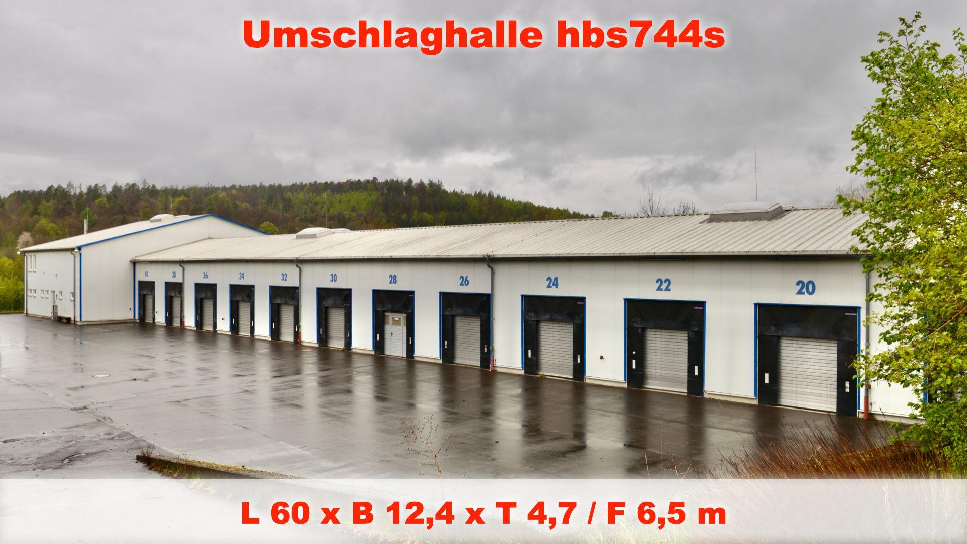 Pre-used prefabricated portal framed steel hall