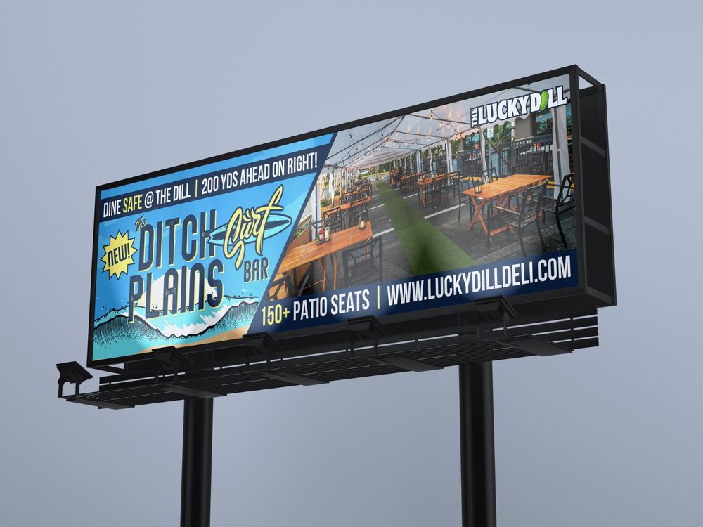 Lucky Dill promotional billboard