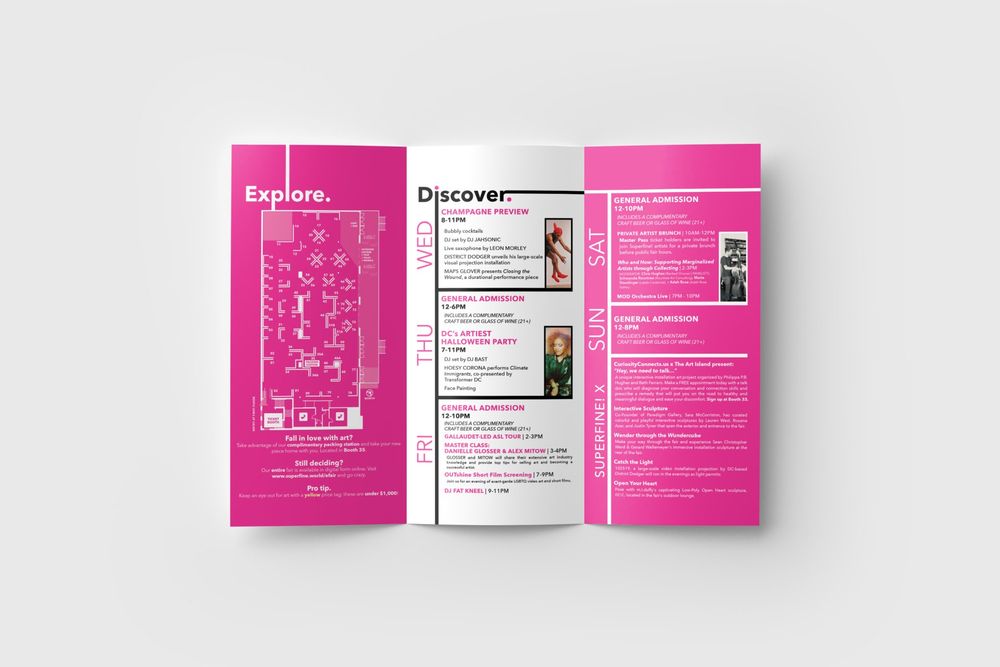 Superfine art fair promotional brochure