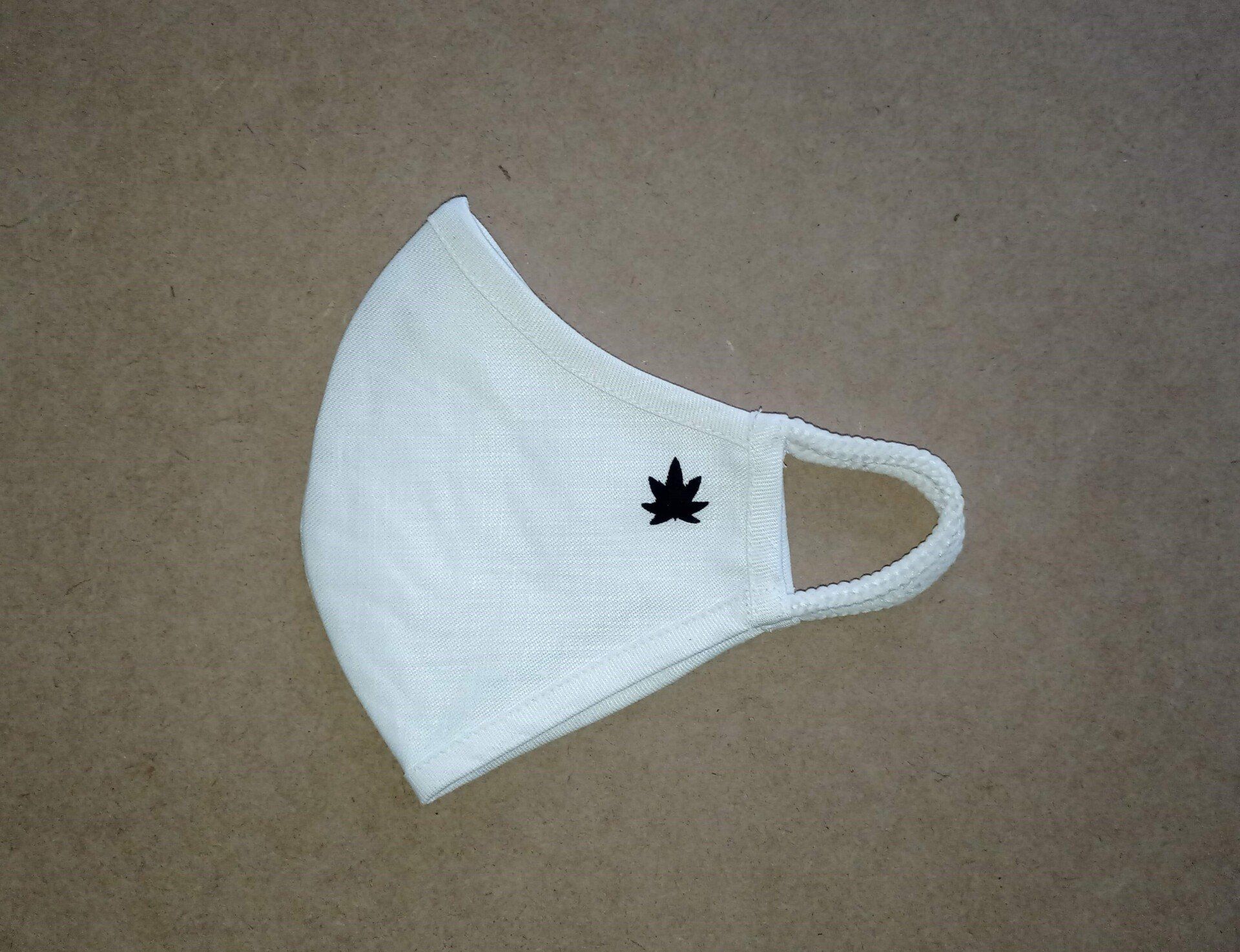 White hemp mask