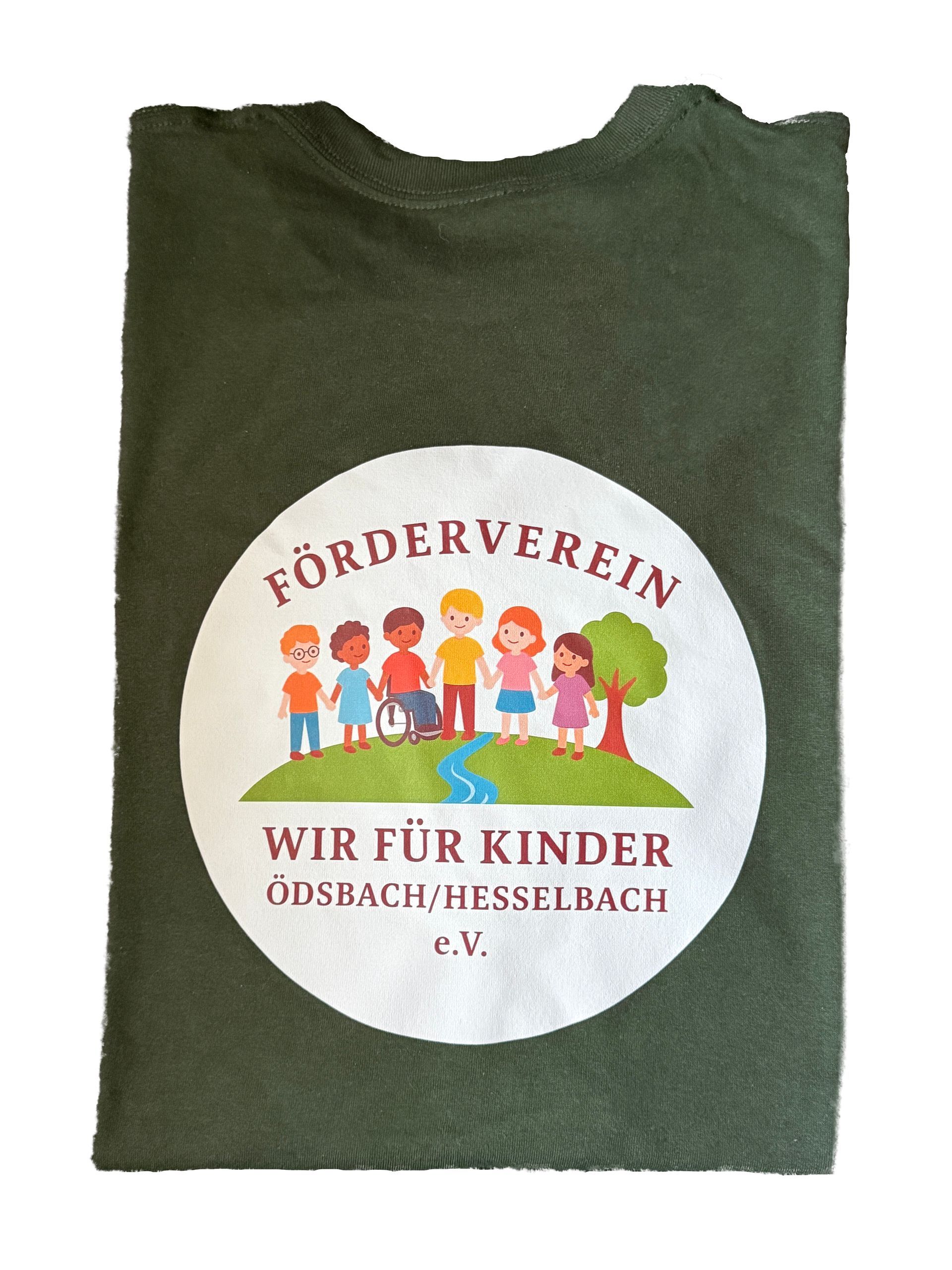 T-Shirt mit Vereinslogo, beruckt