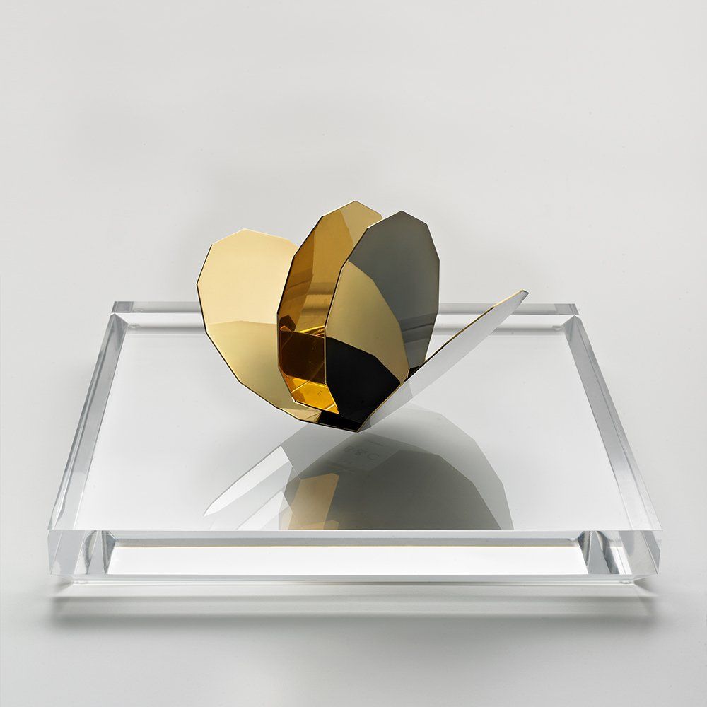 The Me-Far Uelox Vessels Silver & 18ct Gold & Rhodium