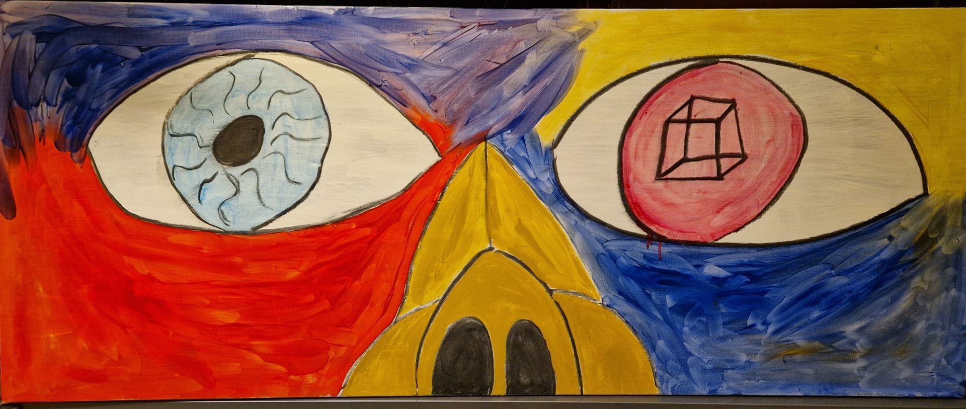 Mischtechnik 56,5 x 140 cm