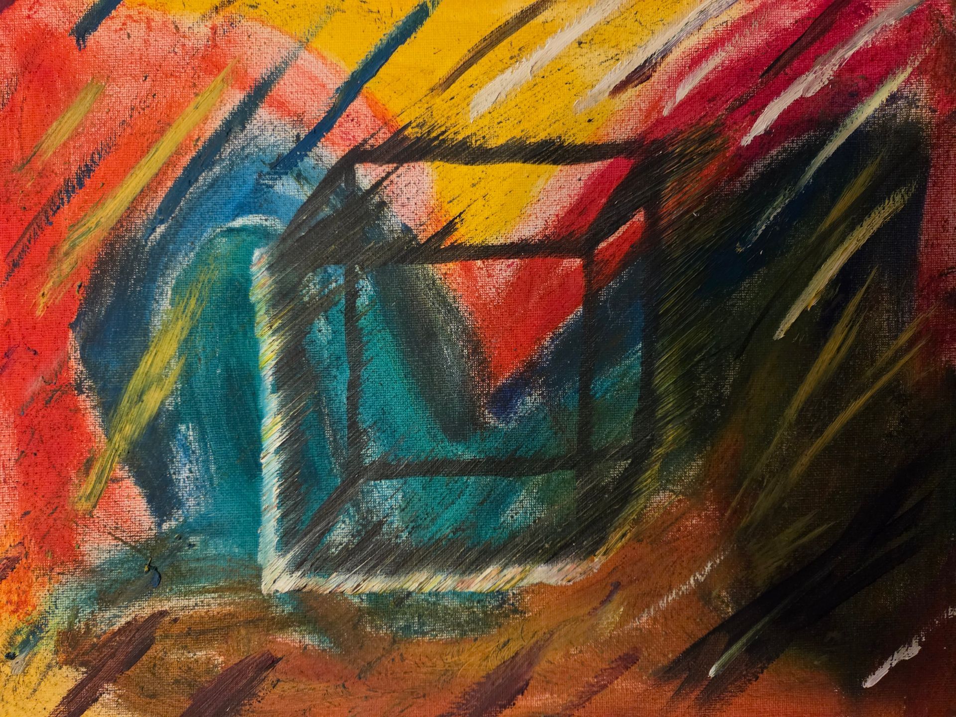 2 Ölfarbe auf Leinwand 30 x 40 cm