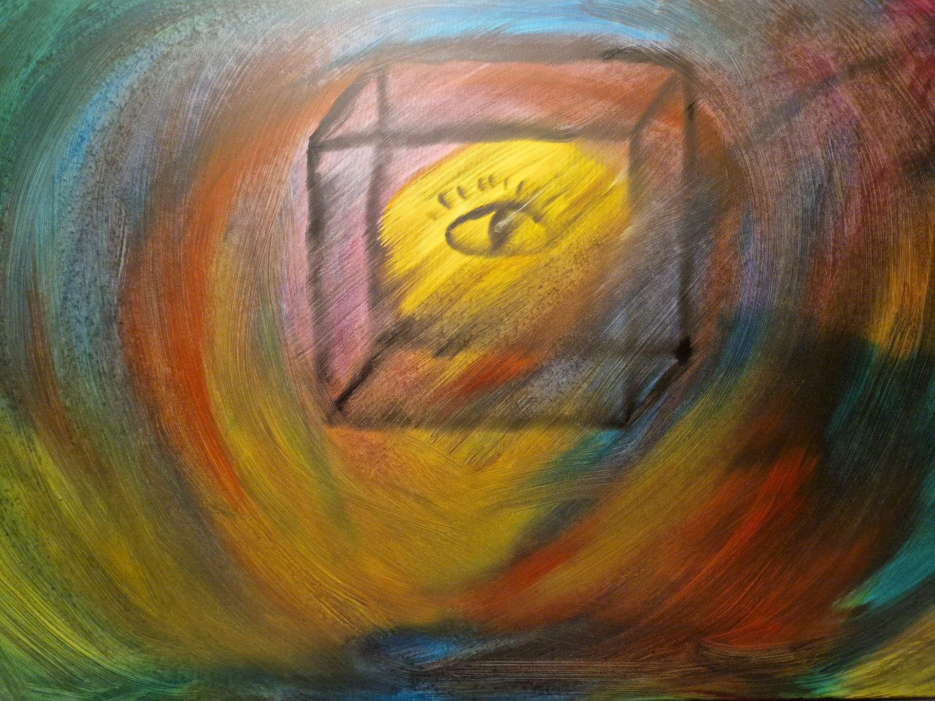 Ölfarbe auf Leinwand 80 x 120cm