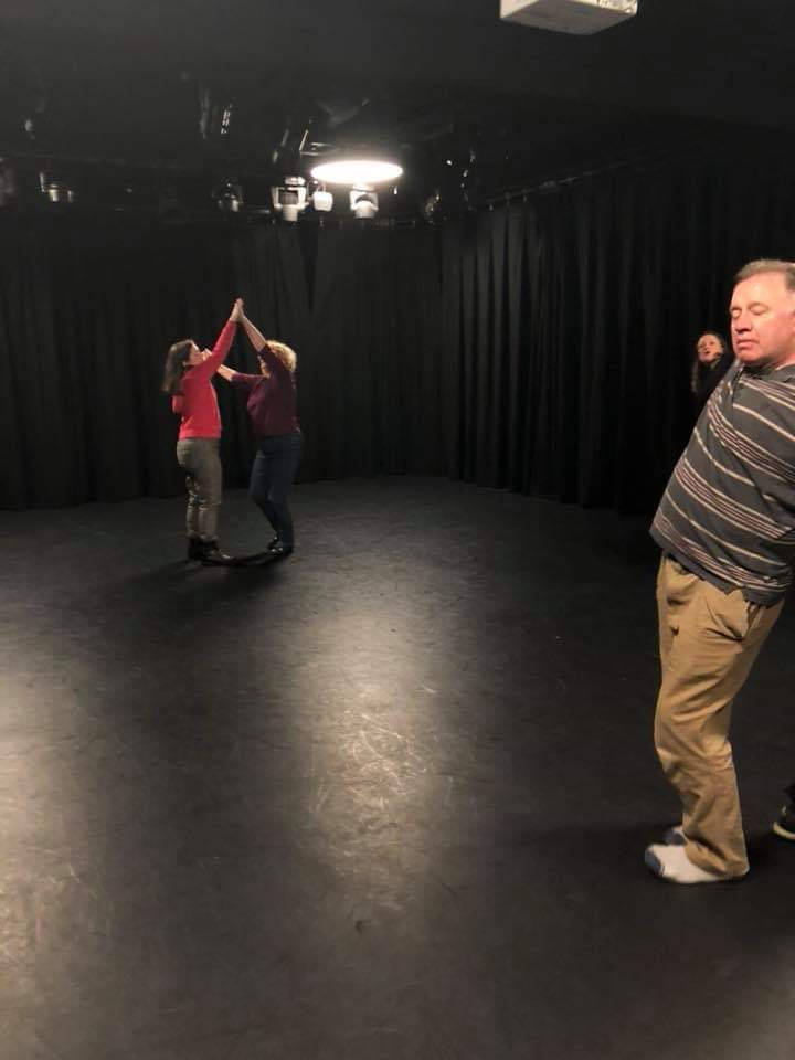 Mags and Alex during mirroring exercise.