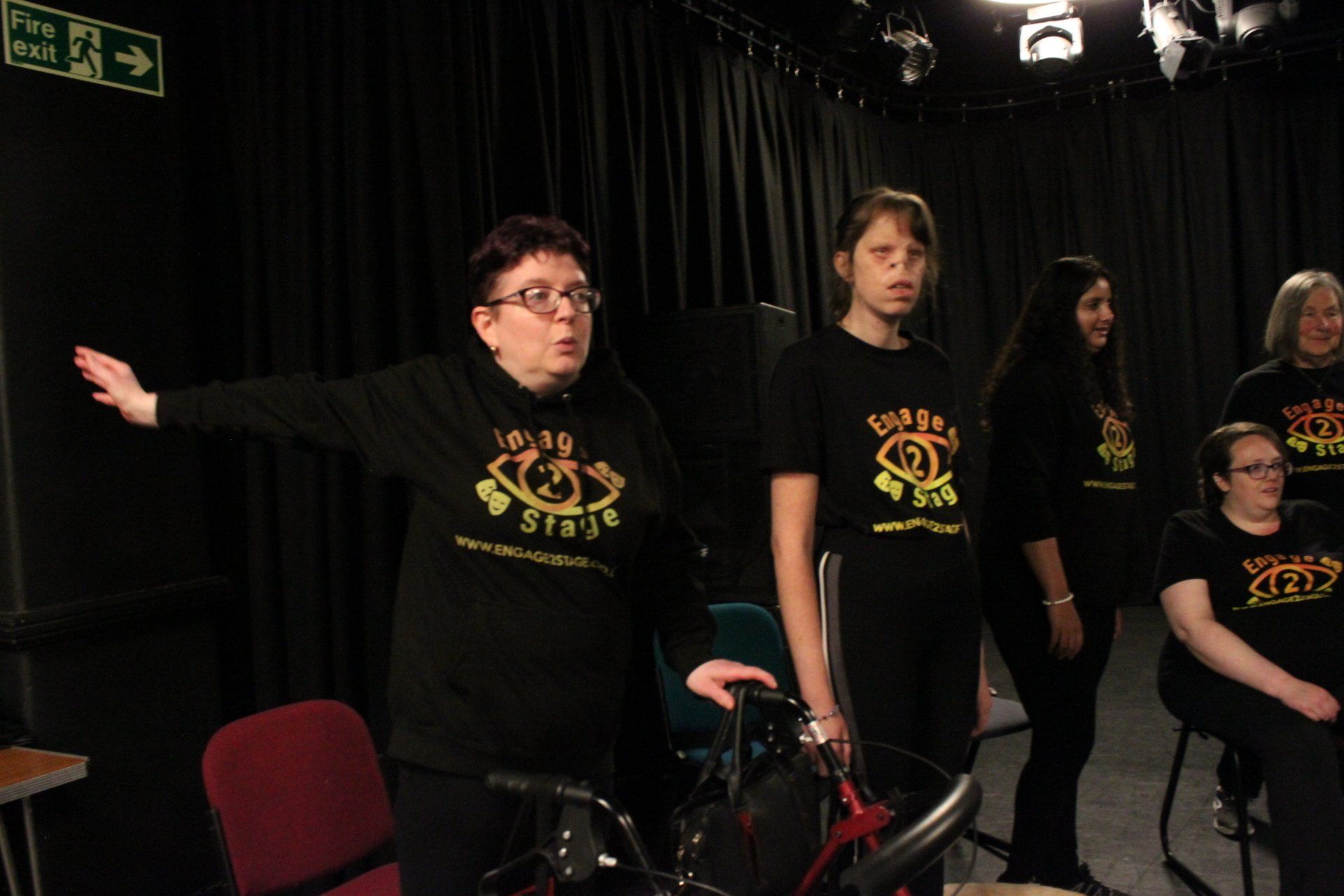 Sue and Lauren stood next to each other during workshop session.