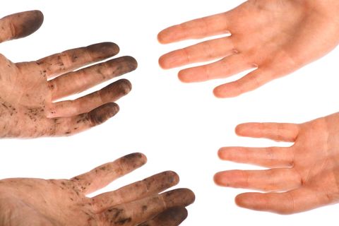 Making hands clean