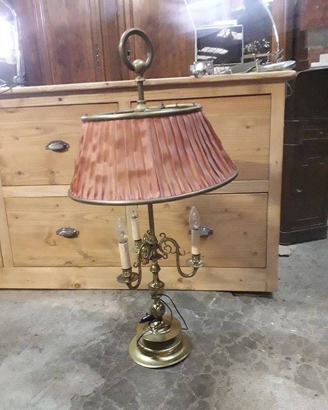lampe bouillote 100cm bronze
