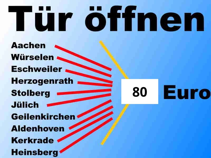 Schlüsseldienst Geilenkirchen 80 Euro Tür Öffnen Notdienst Preis
