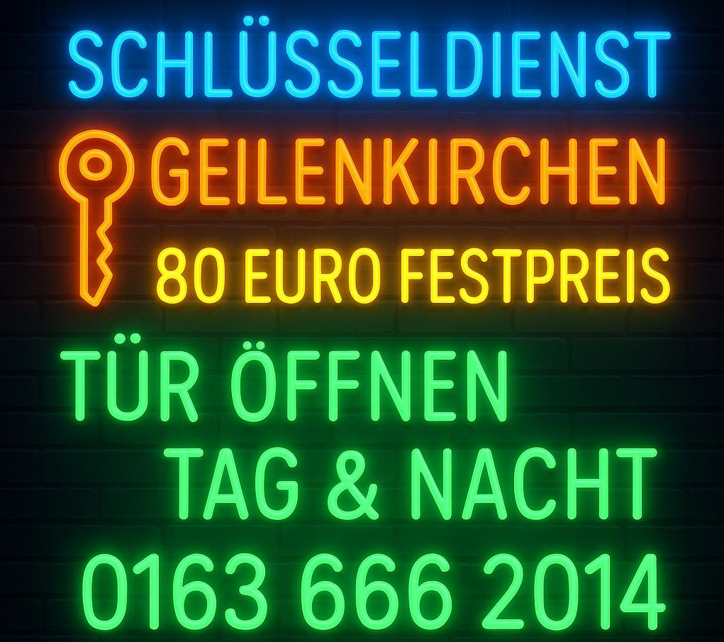  Schlüsseldienst Geilenkirchen – Türöffnung zum Festpreis von nur 80 €