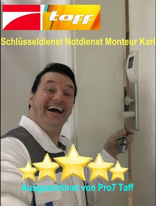 Schlüsseldienst Heinsberg Notdienst Monteur Karl - Super Bewertung durch Pro7 Taff