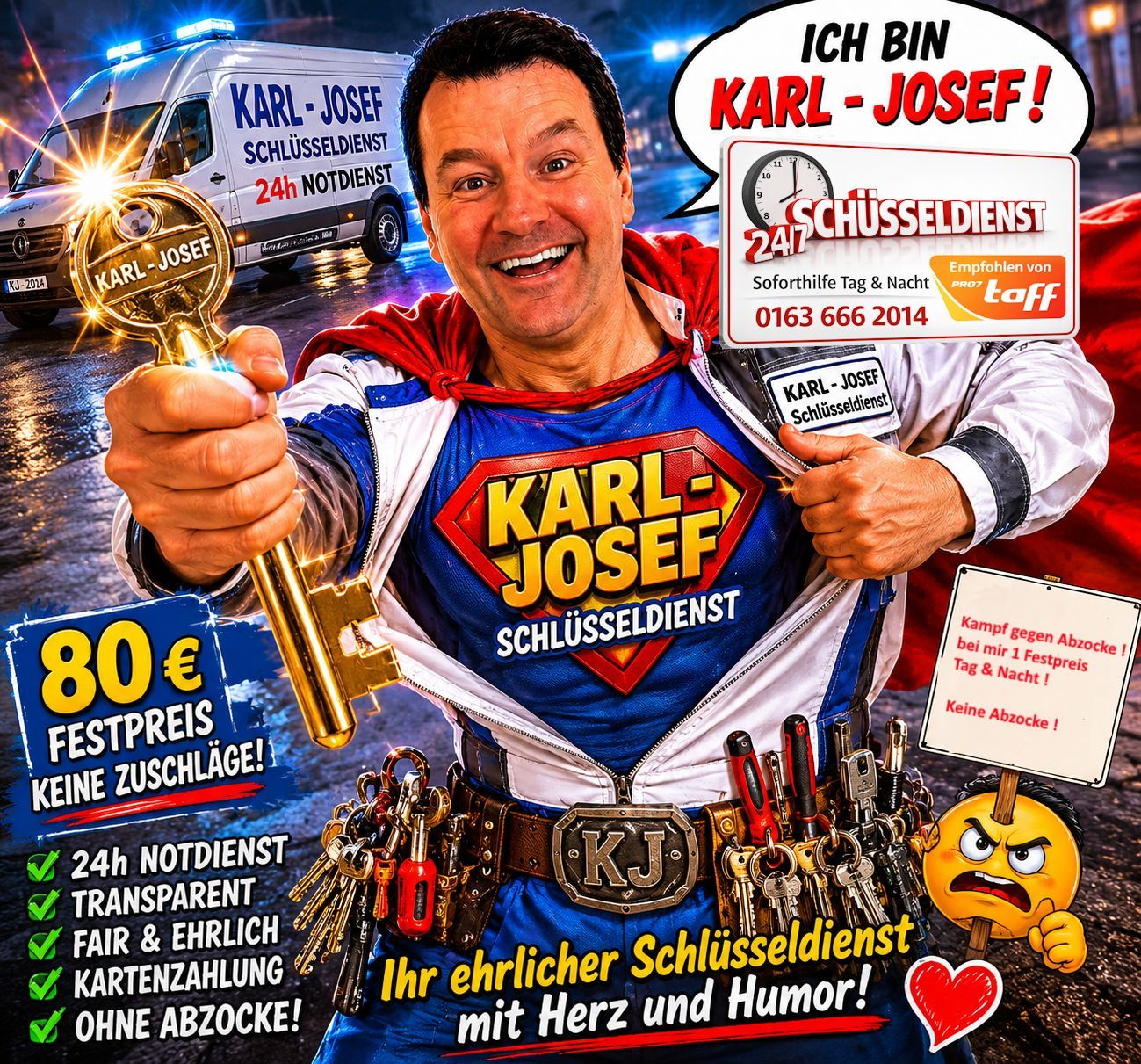 Schlüsseldienst Notdienst Karl Josef Jörrißen - SOFORT !