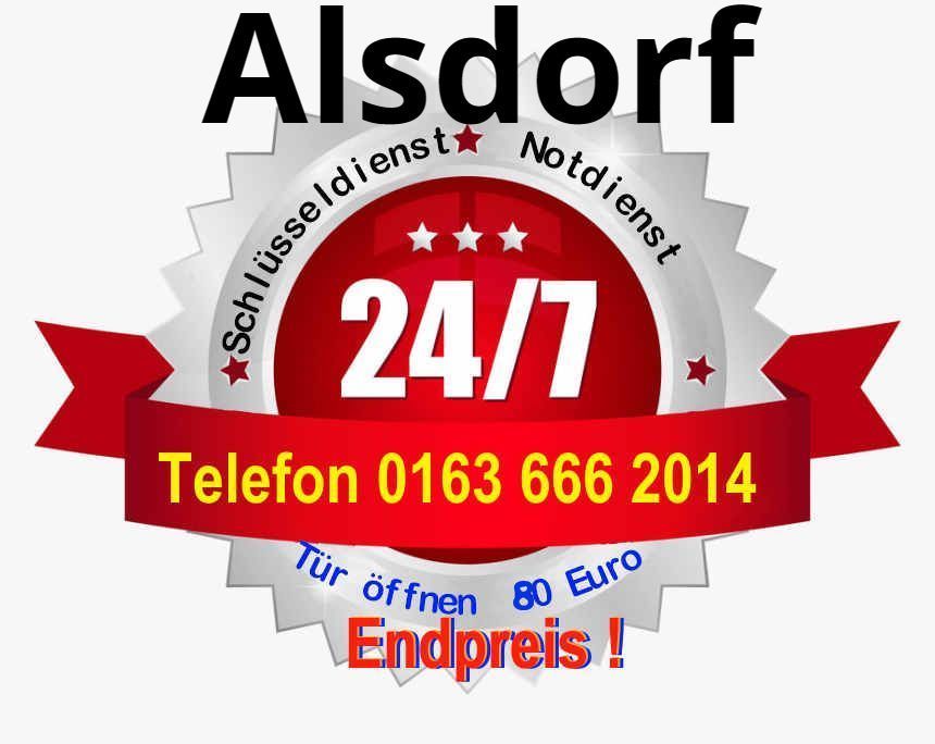 Schlüsseldienst Notdienst Alsdorf - 80 Euro Sofort Hilfe