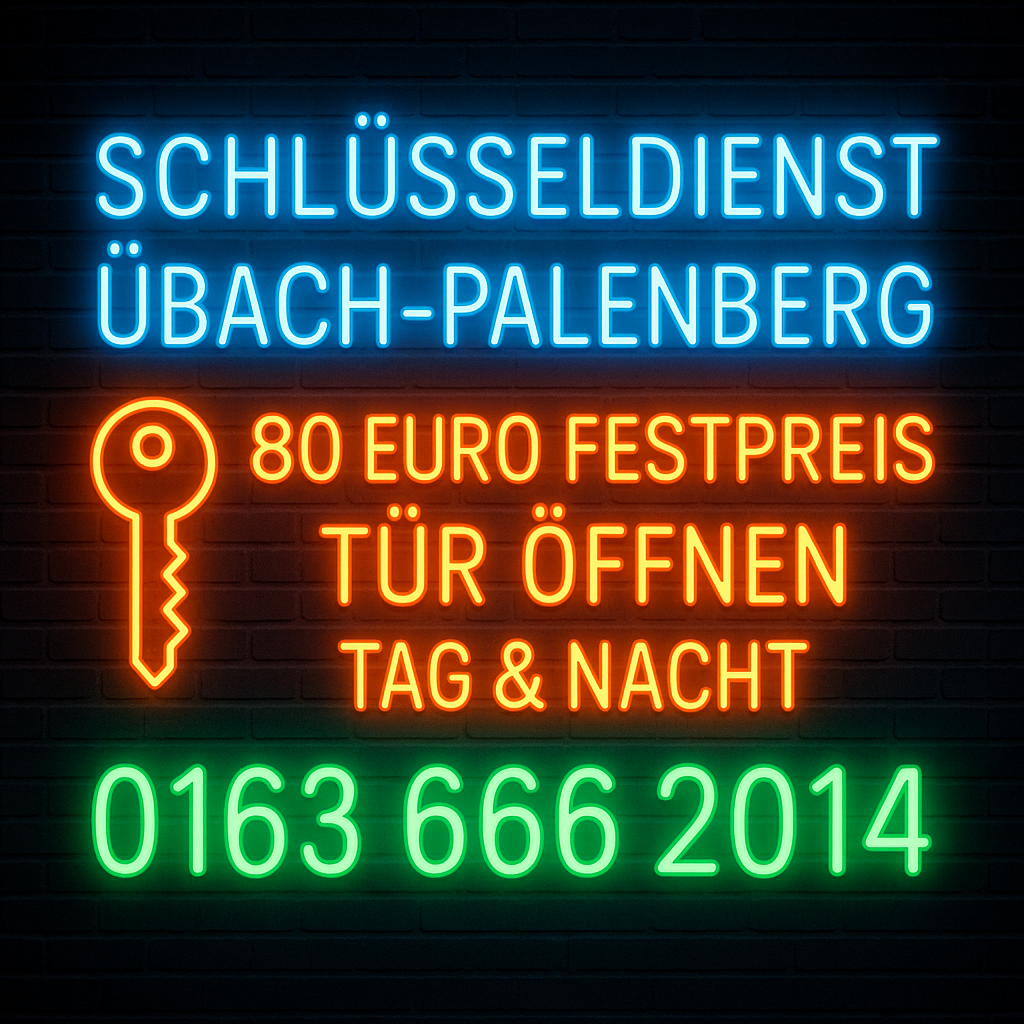  Schlüsseldienst Übach-Palenberg – Türöffnung zum Festpreis von nur 80 €