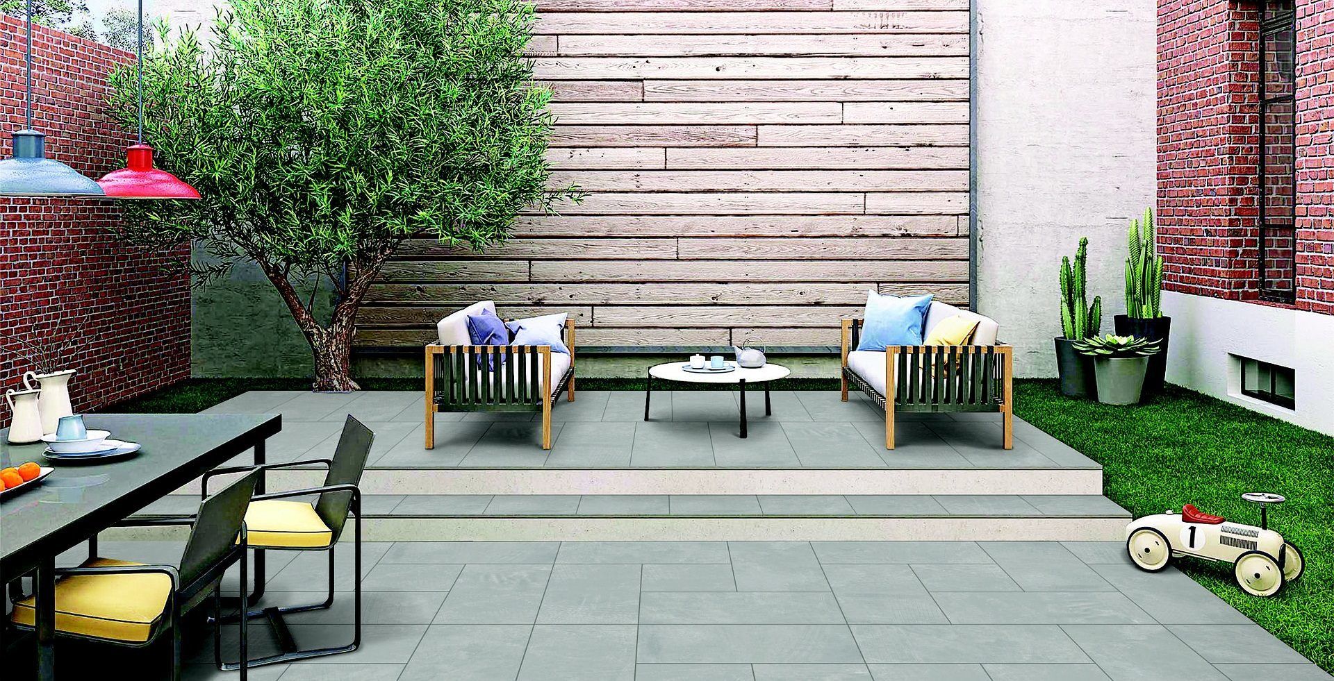 Fliesenleger für Außenanlagen, Gärten