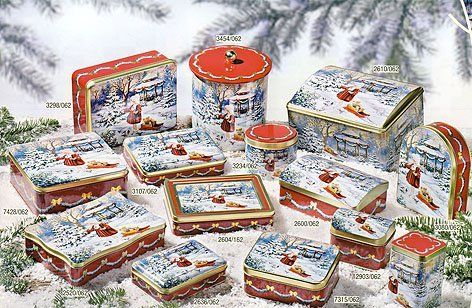 Weihnachtsdosen Blech, Keksdosen Weihnachten