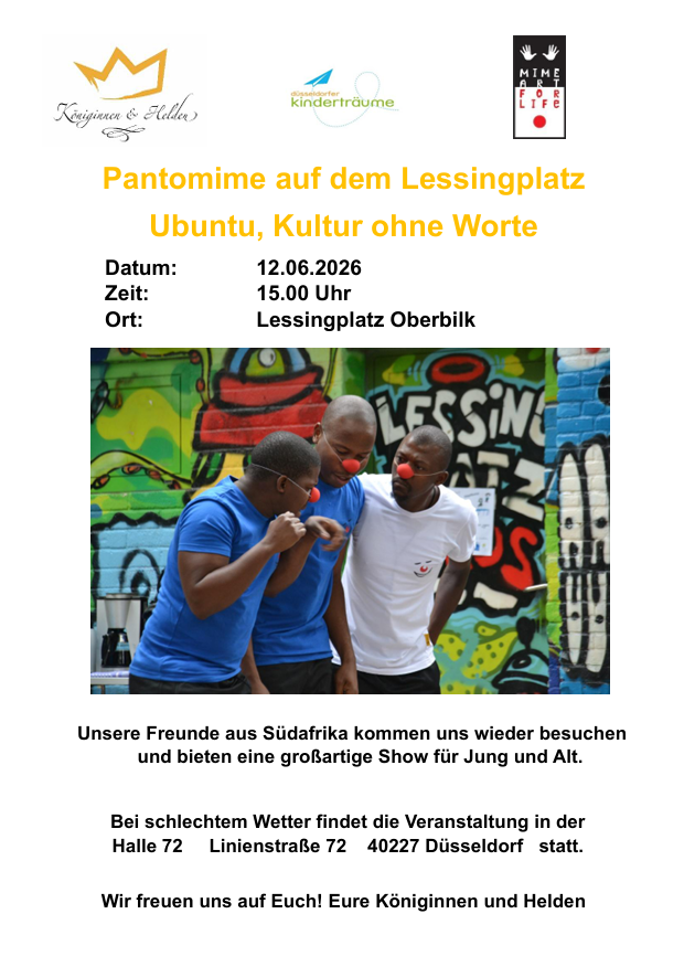 Pantomime-Event auf dem Lessingplatz