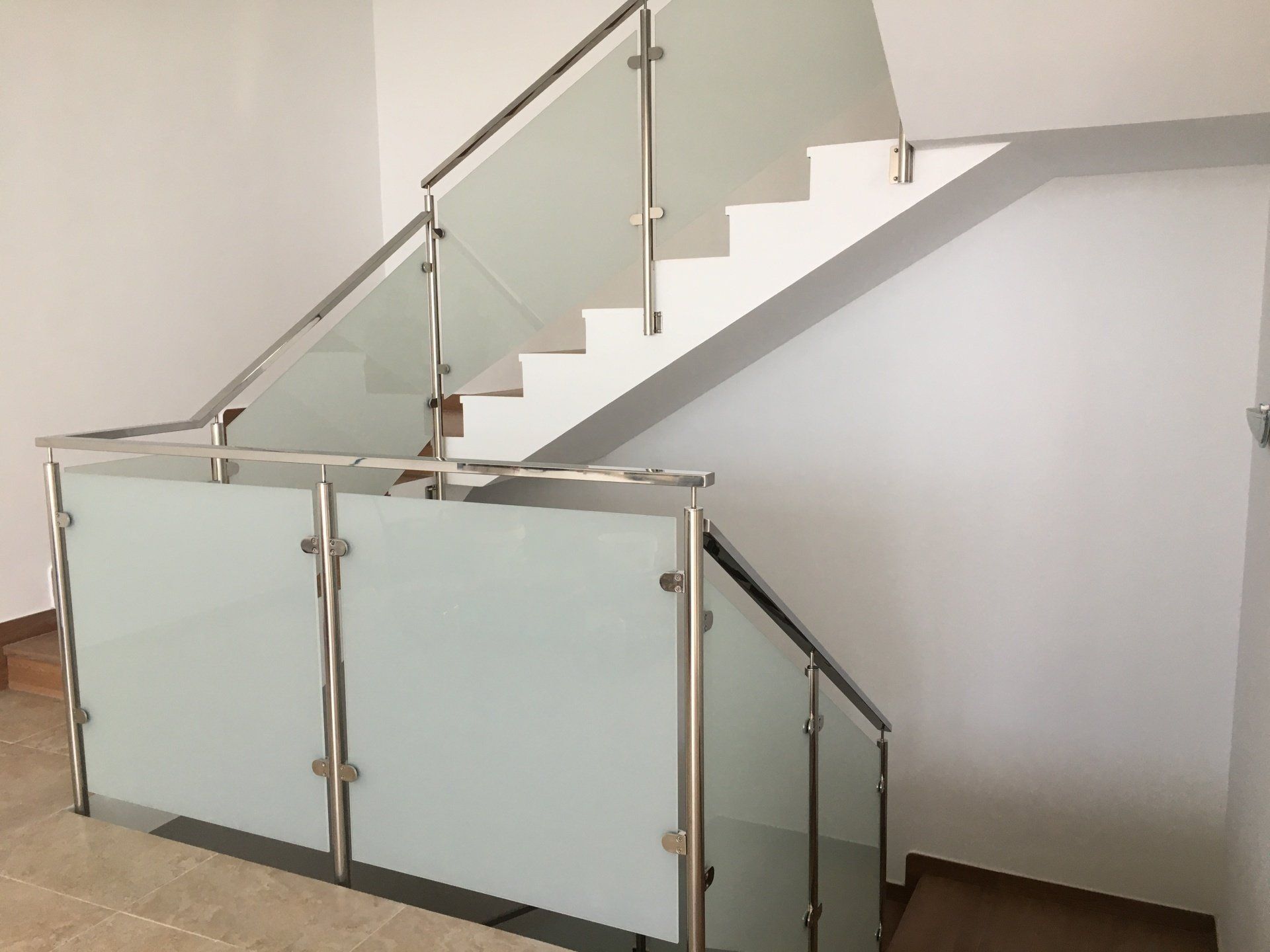 Barandilla con cristal de seguridad