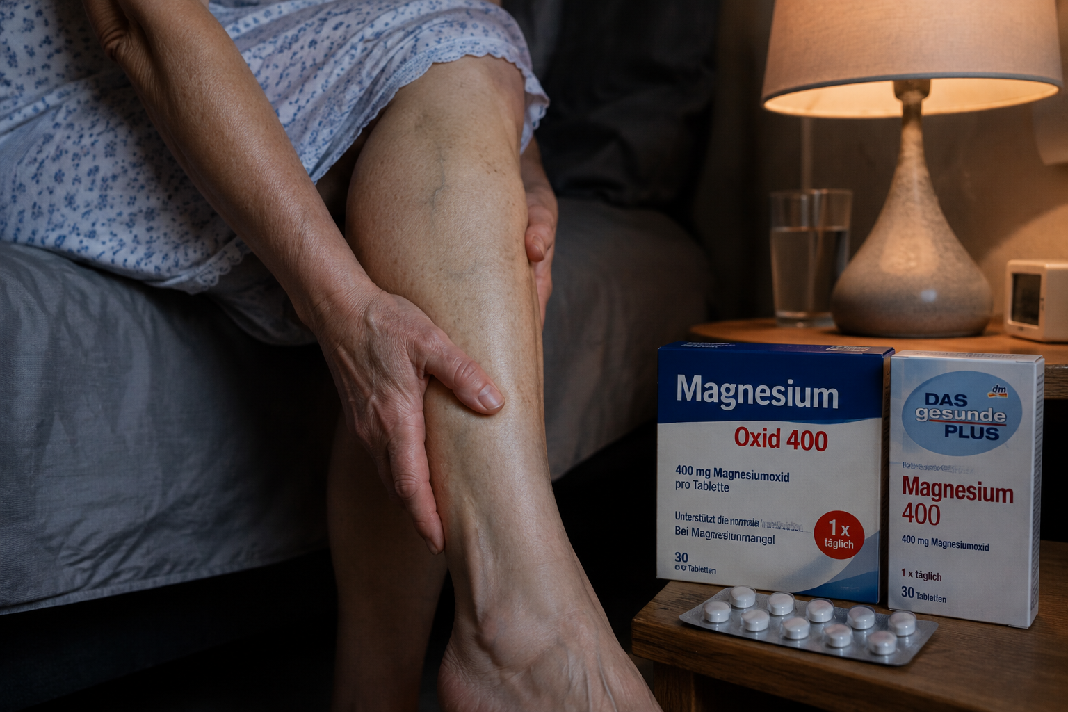 Redaktionelle Illustration zu Magnesium und Muskelkrämpfen