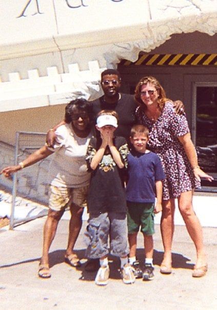 Author and family in Orlando,  2001