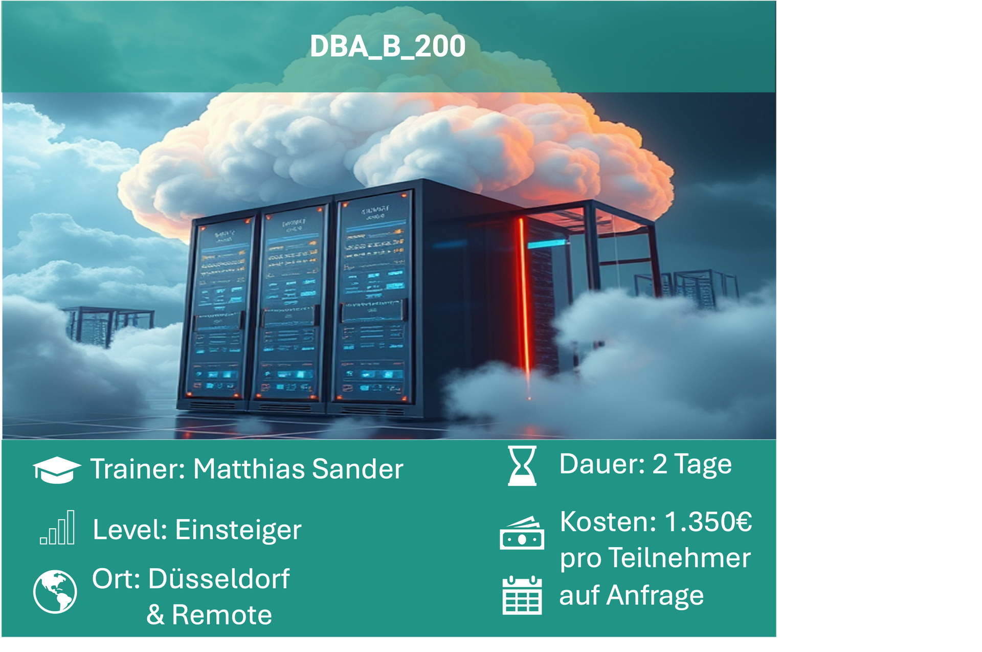 erweiterter Basiskurs für Einsteiger im Bereich Datenbankadministration