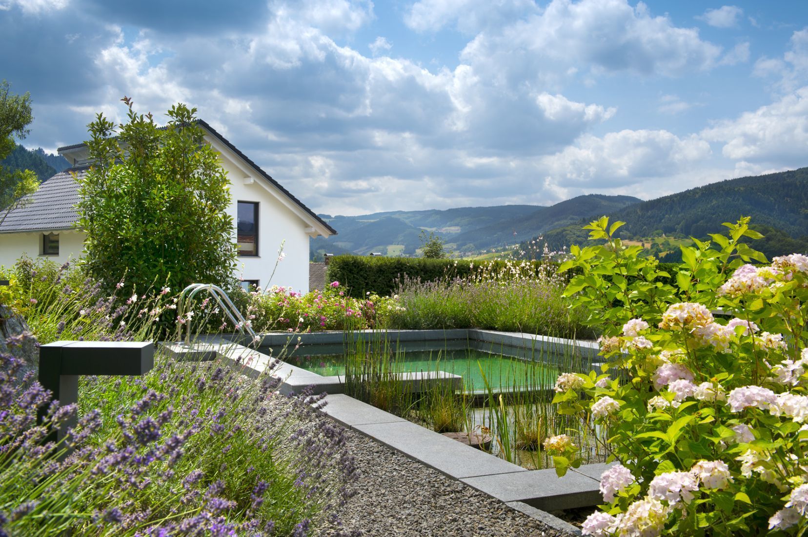 Wassergarten mit Fernsicht