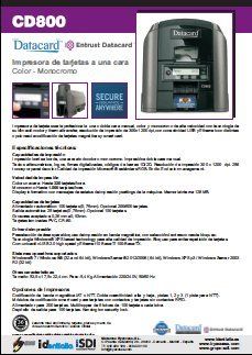 Impresora de tarjetas Datacard CD800