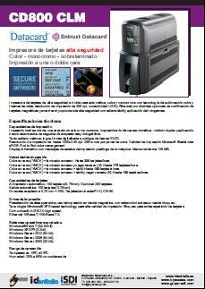 Impresora de tarjetas Datacard CD800 CLM