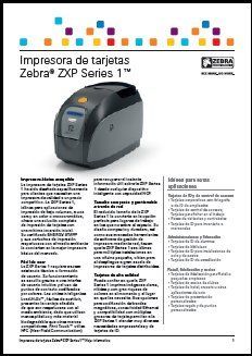 Impresora de tarjetas Zebra ZXP1